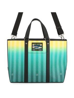 Louis Vuitton Tote Damier Stripe Weekend PM 2-Way Shoulder Bag